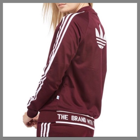 the brand with the 3 stripes jacket